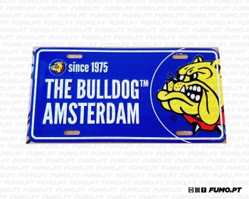 The Bulldog Amsterdam Chapa Metálica Azul