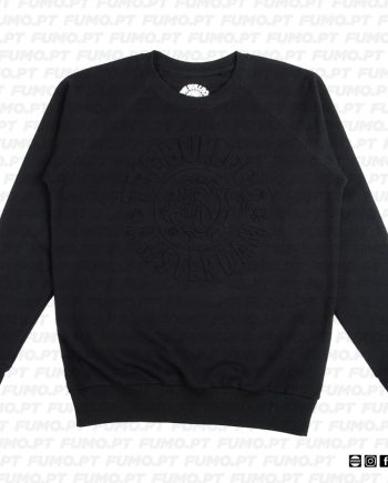 The Bulldog Amsterdam Crewneck Embossed Black Medium