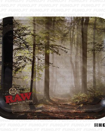 Raw Metal Rolling Tray Forest