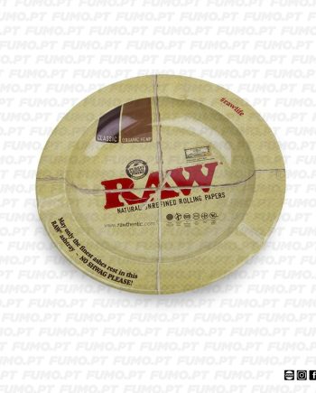 Raw Metal Ashtray Black