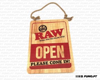 Raw Door Sign - Cone In