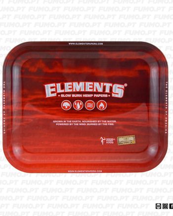 Elements Red Metal Rolling Tray