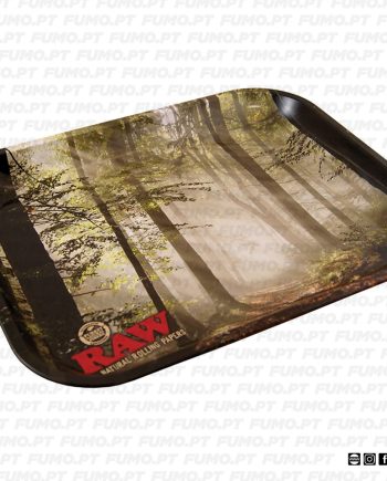 Raw Metal Rolling Tray Forest Small