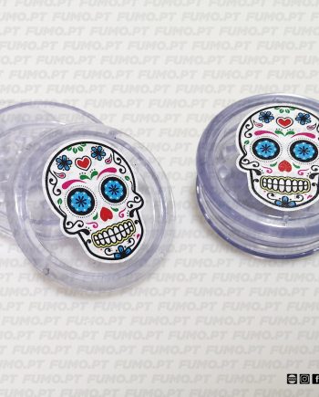Ragga Grinder Plastic Skull Design Transparent