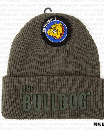 The Bulldog Green Cuffed Beanie