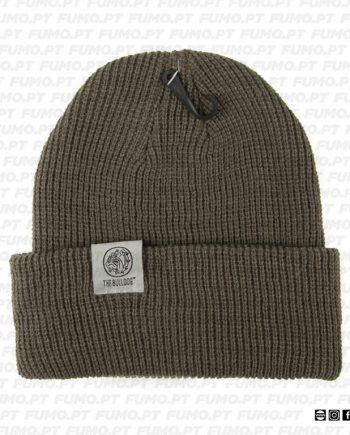 The Bulldog Green Cuffed Beanie