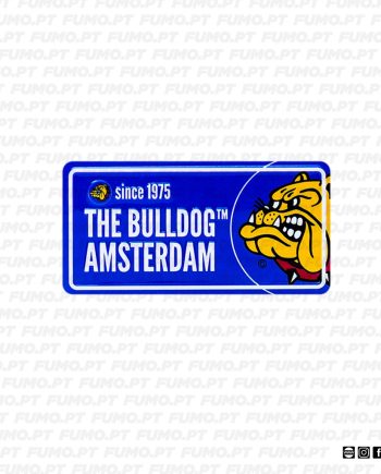 The Bulldog Magnet License Plate Blue
