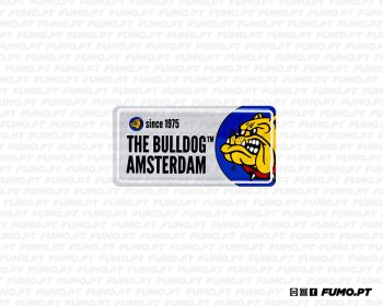 The Bulldog Magnet License Plate Silver
