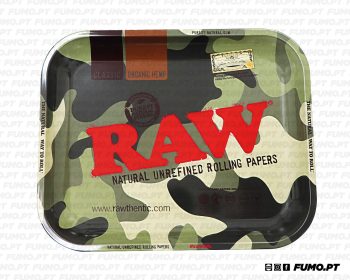 Raw Metal Rolling Tray Camouflage