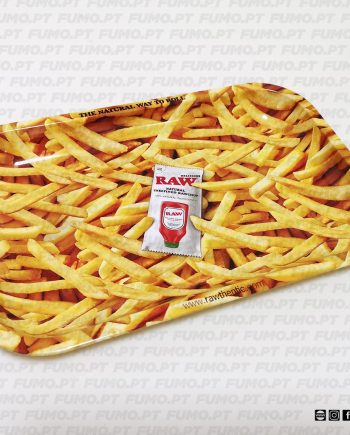 Raw Metal Rolling Tray French Fries