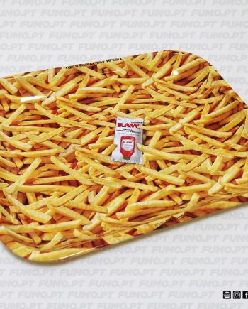 Raw Metal Rolling Tray French Fries Small