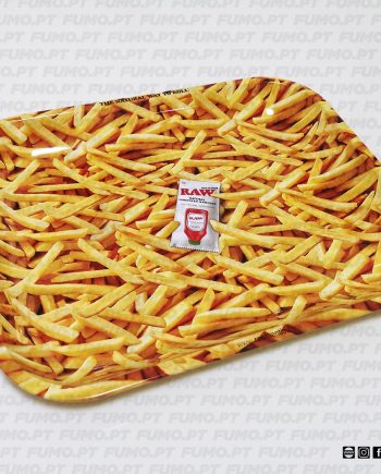 Raw Metal Rolling Tray French Fries Small