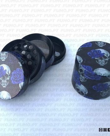 Ragga Grinder Metálico Flowered Skulls