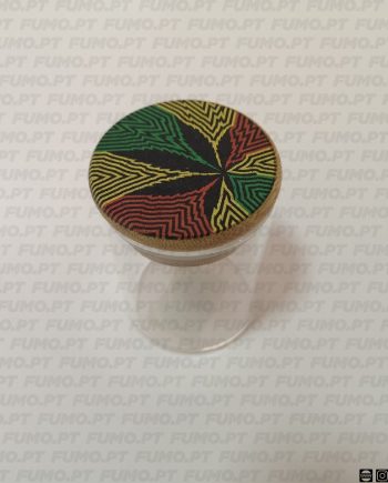 Ragga Glass Jar Leaf