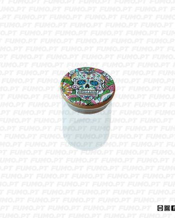 Ragga Glass Jar Skull