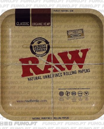 Raw Metal Rolling Tray Square