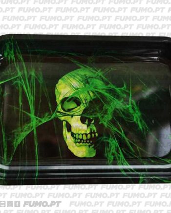 Ragga Rolling Tray Greeny Skull