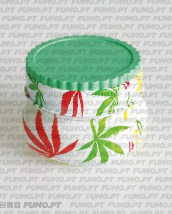 Ragga Grinder Jar Hall of Weed Leaves