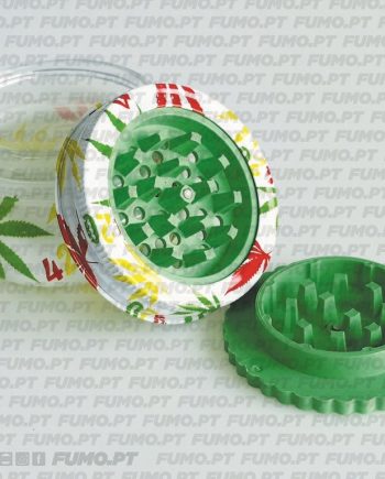Ragga Grinder Jar Hall of Weed Leaves