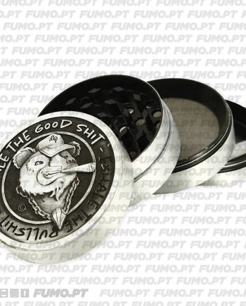 Gangsta Panda Metal Grinder Silver