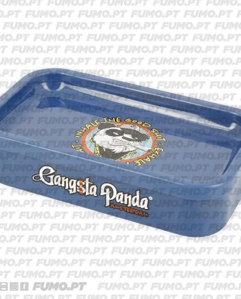 Gangsta Panda Metal Tin Blue