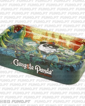 Gangsta Panda Metal Tin Weed Landscape