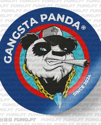 Gangsta Panda Sticker Blue