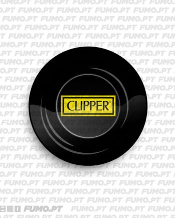Fire-Flow Metal Ashtray Clipper Logo Black