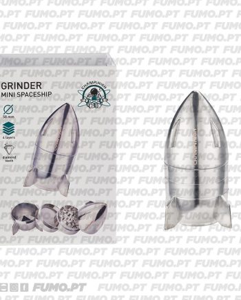 Champ High Grinder Mini Spaceship Silver
