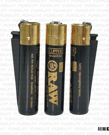 Clipper Large Decorado Raw Black & Gold