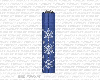 Clipper Large Metal Winter Flakes Blue