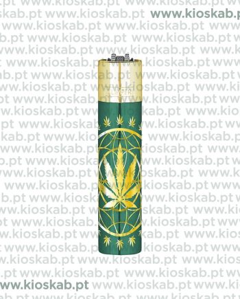 Clipper Isqueiro Large Metal Ganjala Gold Cap