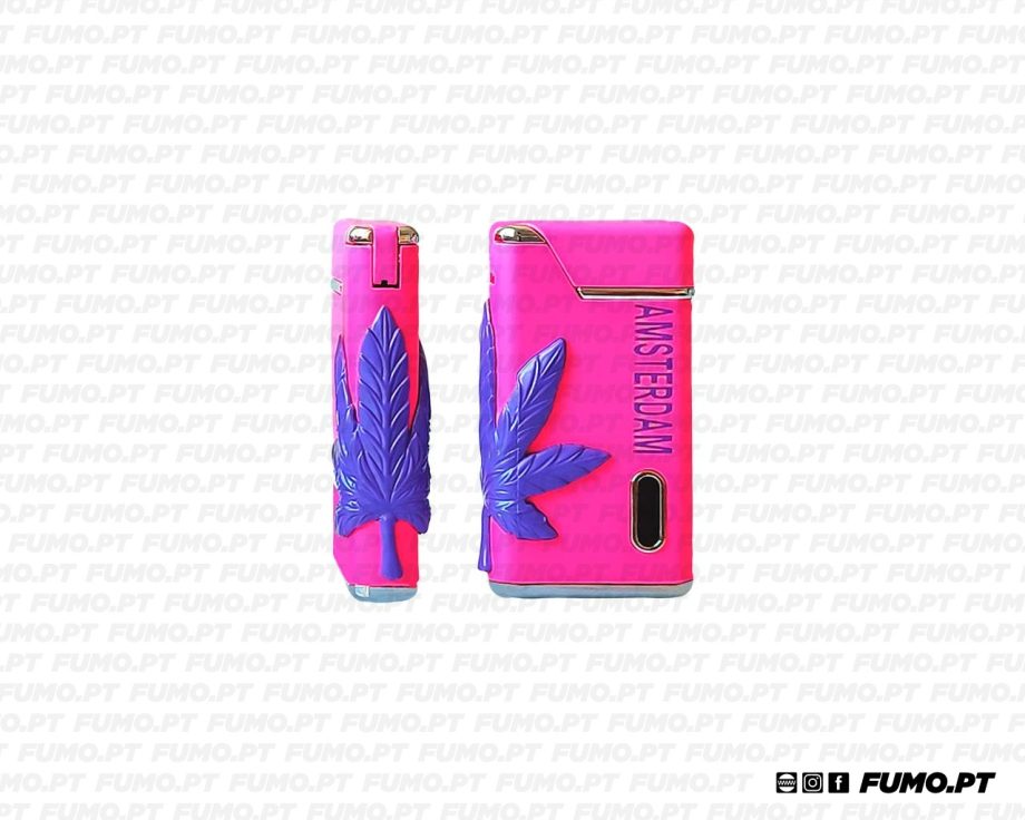 Belflam Isqueiro Turbo Pink Amsterdam & Leaf