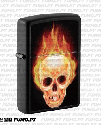 Zippo Flaming Skull Design