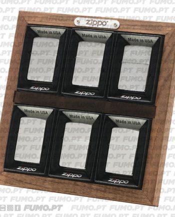 Zippo Expositor Madeira 6 Isqueiros