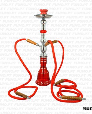Ragga Shisha Red 3 Hoses 54cm