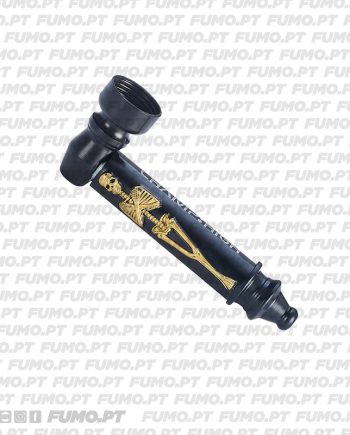 Champ High Black & Gold Skeleton Metal Pipe